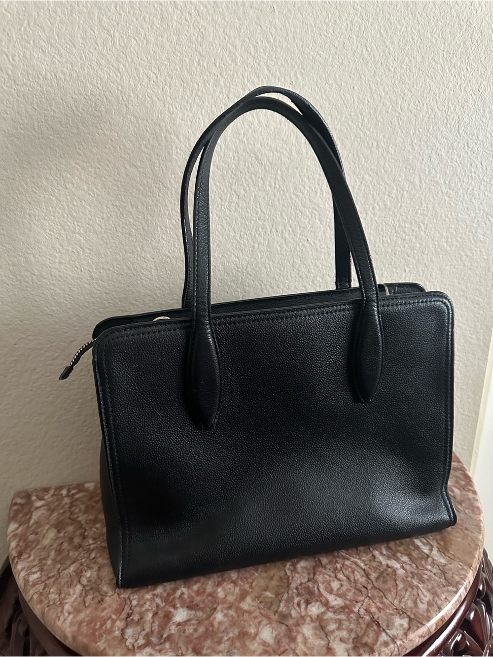 kate spade Black Structured Leather Tote - Picture 2 of 8